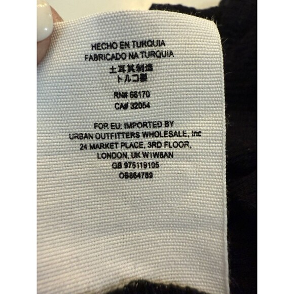 Free People Maise Top Black Size Medium Puff Shoulder Ruched Semi-Sheer NEW - Picture 13 of 13